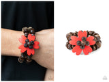 Tropical Flavor - Red Bracelet