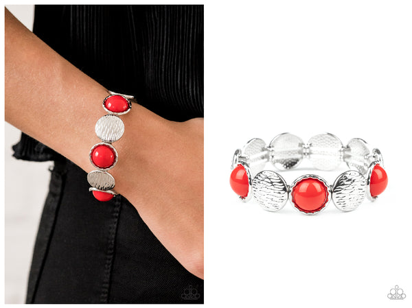 Boardwalk Boho - Red Bracelet