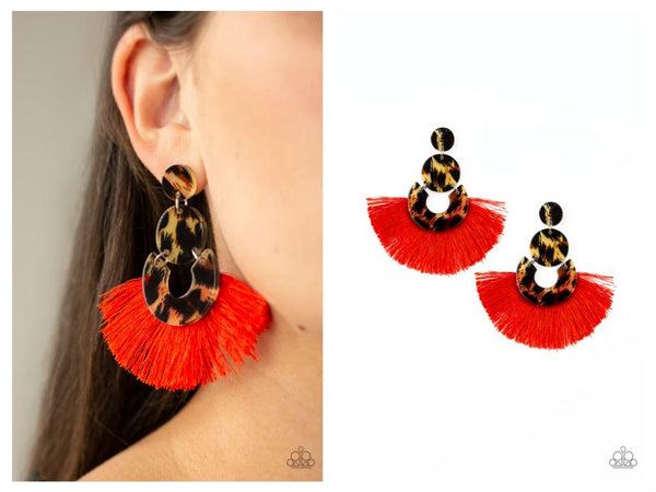 One Big Party ANIMAL - Red Earring