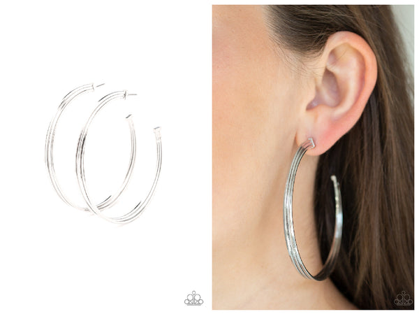 Wheelhouse - Silver Hoop Earring