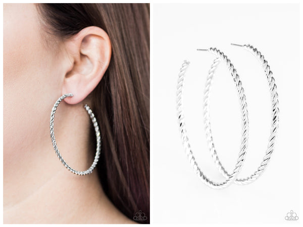 Keep It Chic - Silver Hoop Earring