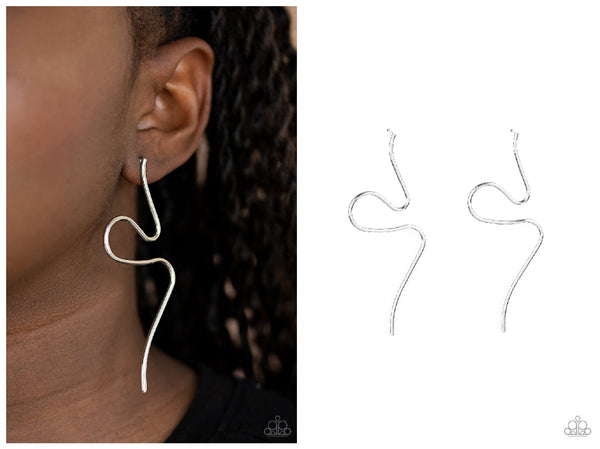 Heavy Metal Minimalist - Silver Post Earring