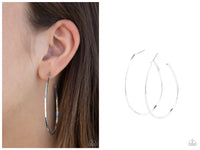 Cool Curves - Silver Hoop Earring