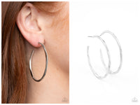 Spitfire - Silver Hoop Earring