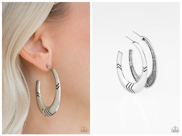 Tribe Pride - Silver Hoop Earring