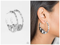 The BEAST Of Me - Silver Hoop Earring