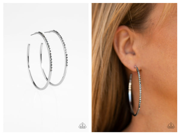 Make The FIERCE Move - Silver Hoop Earring