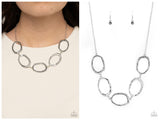 Gritty Go-Getter - Silver Necklace