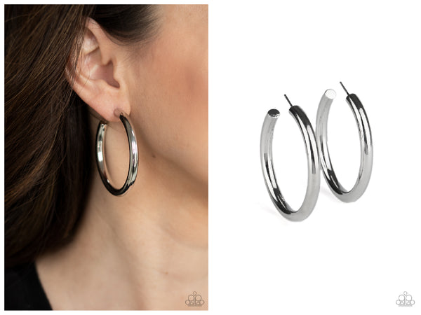 Hoop Hustle - Silver Hoop Earring