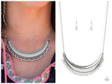 Fringe Out - Silver Necklace