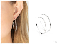 Chic As Can Be - Silver Hoop Earring