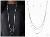 Contemporary Cadence - Silver Necklace