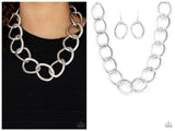 Industrial Intimidation - Silver Necklace