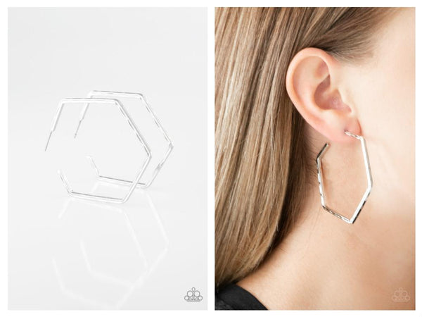 Metro Metric - Silver Hoop Earring