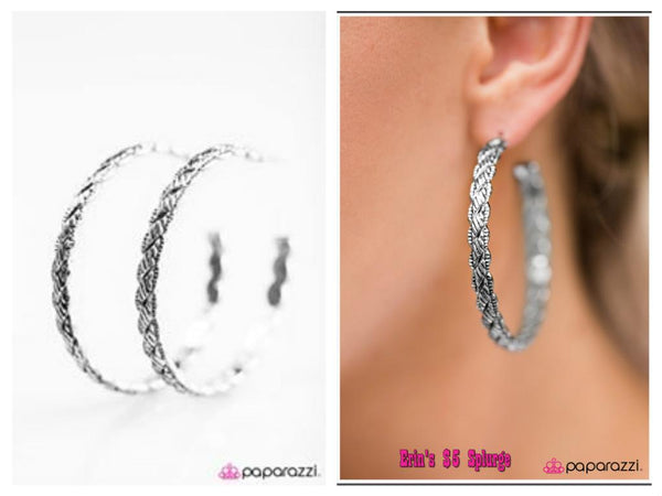 Thrown For A HOOP - Silver Hoop Earring