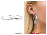 GLOW Business - Silver Hoop Earring