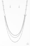 Contemporary Cadence - Silver Necklace
