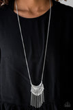 Happy Is The Huntress - Silver Necklace