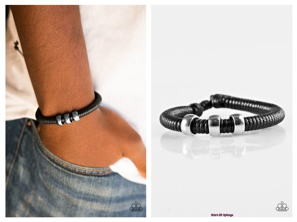 One For The Trail - Black Bracelet