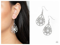 A Flair For Fabulous - White Earring