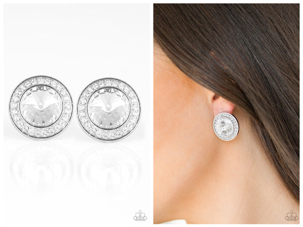 What Should I BLING? - White Post Earring