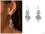 Fan of Glam - White Post Earring