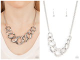 Bombshell Bling - White Necklace