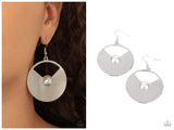 Record-Breaking Brilliance - White Earring