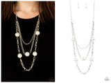 Thanks For The Compliment - White Necklace