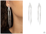 It Takes Two To TASSEL - White Post Earring