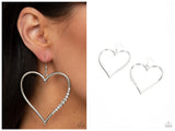 Bewitched Kiss - White Earring