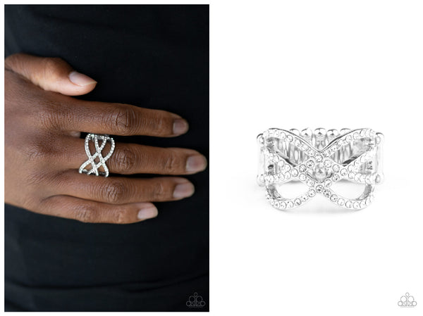 Cross Action Couture - White Ring