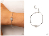 Heartachingly Adorable - White Bracelet