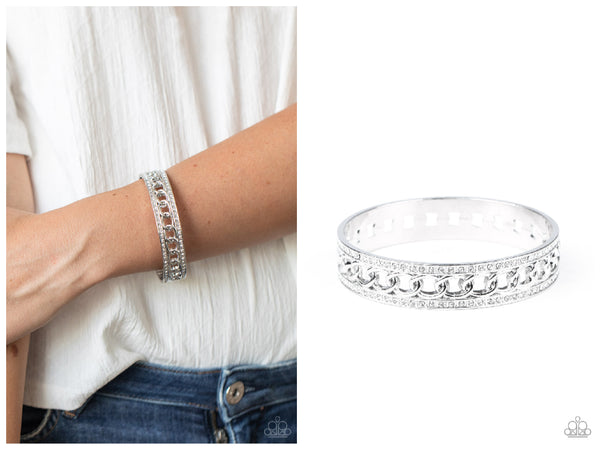 Couture Court - White Bracelet