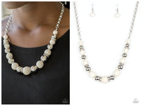 Silver and White Pearl Set