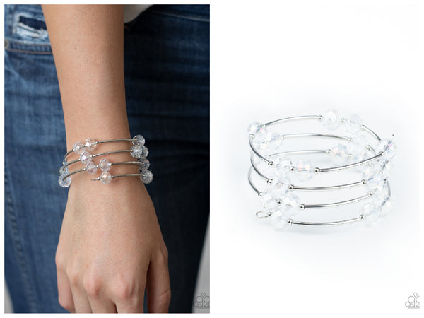 Dreamy Demure - White Bracelet