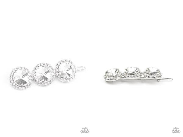 SPOTLIGHT It Up - White Hair Clip