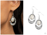 Serene Shimmer - White Earring