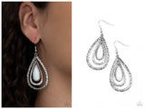 Teardrop Torrent - White Earring