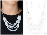 Best POSH-ible Taste - White Necklace