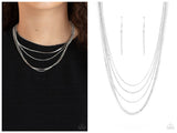 Dangerously Demure - White Necklace
