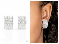 Hollywood Hotshot - White Clip-on Earring