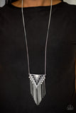 Colorfully Colossal - White Necklace