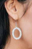 Boss Glam - White Earring