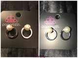 GLAM Dunk - White Post Earring