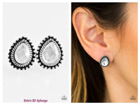 Glittering Romance - White Post Earring