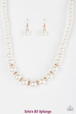 Showtime Shimmer - White Necklace