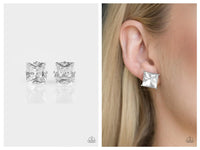 Prima Donna Drama - White Post Earring