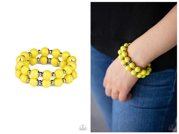 Bubble Blast Off - Yellow Bracelet