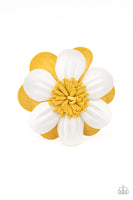 ﻿Merry Magnolia - Yellow Hair Clip